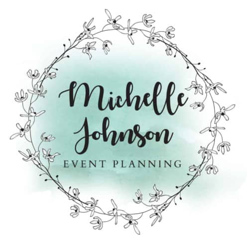 Sea Green Watercolor and Floral Wreath Logo