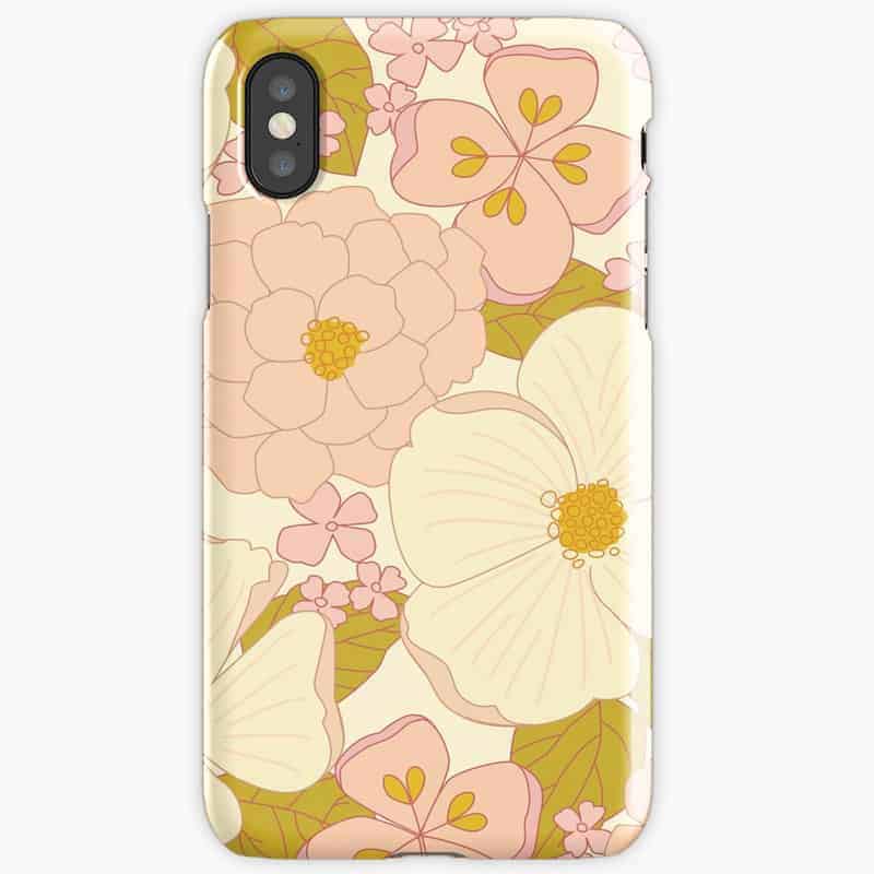 Pink Pastel Vintage Floral Pattern Cell Phone Case Redbubble