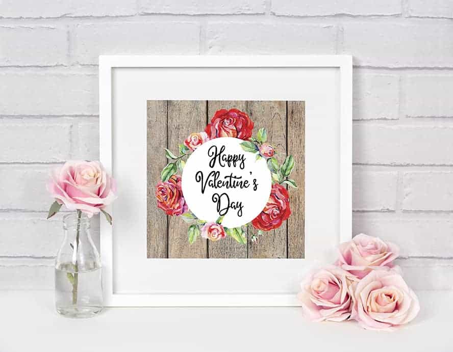 Free Instant Download Printable Valentine's Day Print